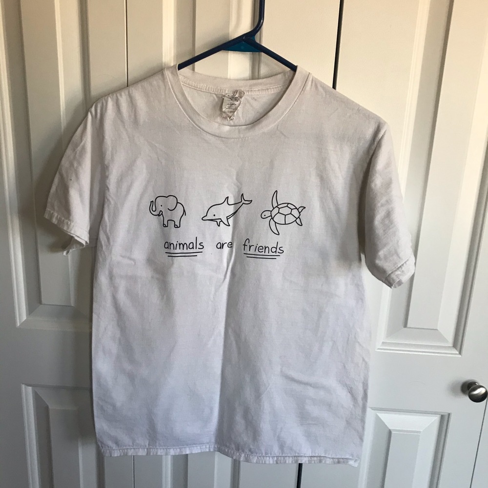 White Graphic Tee